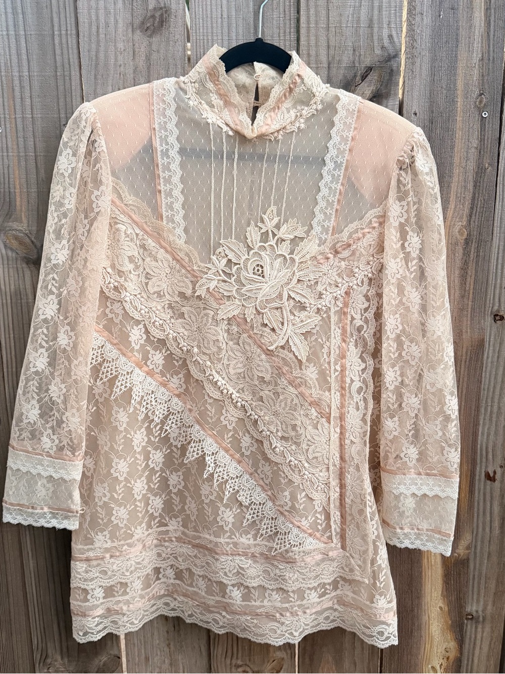 Vintage Andre Gaye Shirt Womens The Shirt Off My Back Lace Size Medium